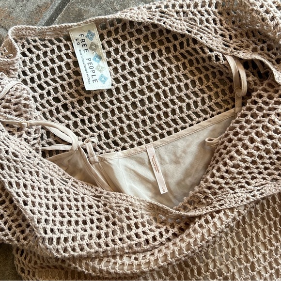 ⭐️BOGO FREE⭐️ FREE PEOPLE Belle Crochet Y2K Boho Dress - Picture 4 of 12